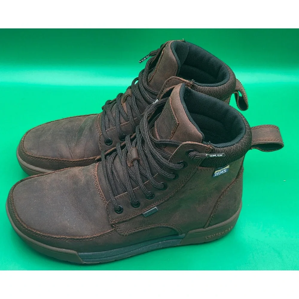 Lems Boulder Summit WP Rugged Bark Waterproof Boots Mens 8 Womens 9.5 LEMS701